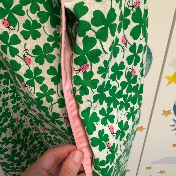 Vintage shamrocks and ladybugs dress Serbin by Muriel Ryan small - Picture 5 of 15